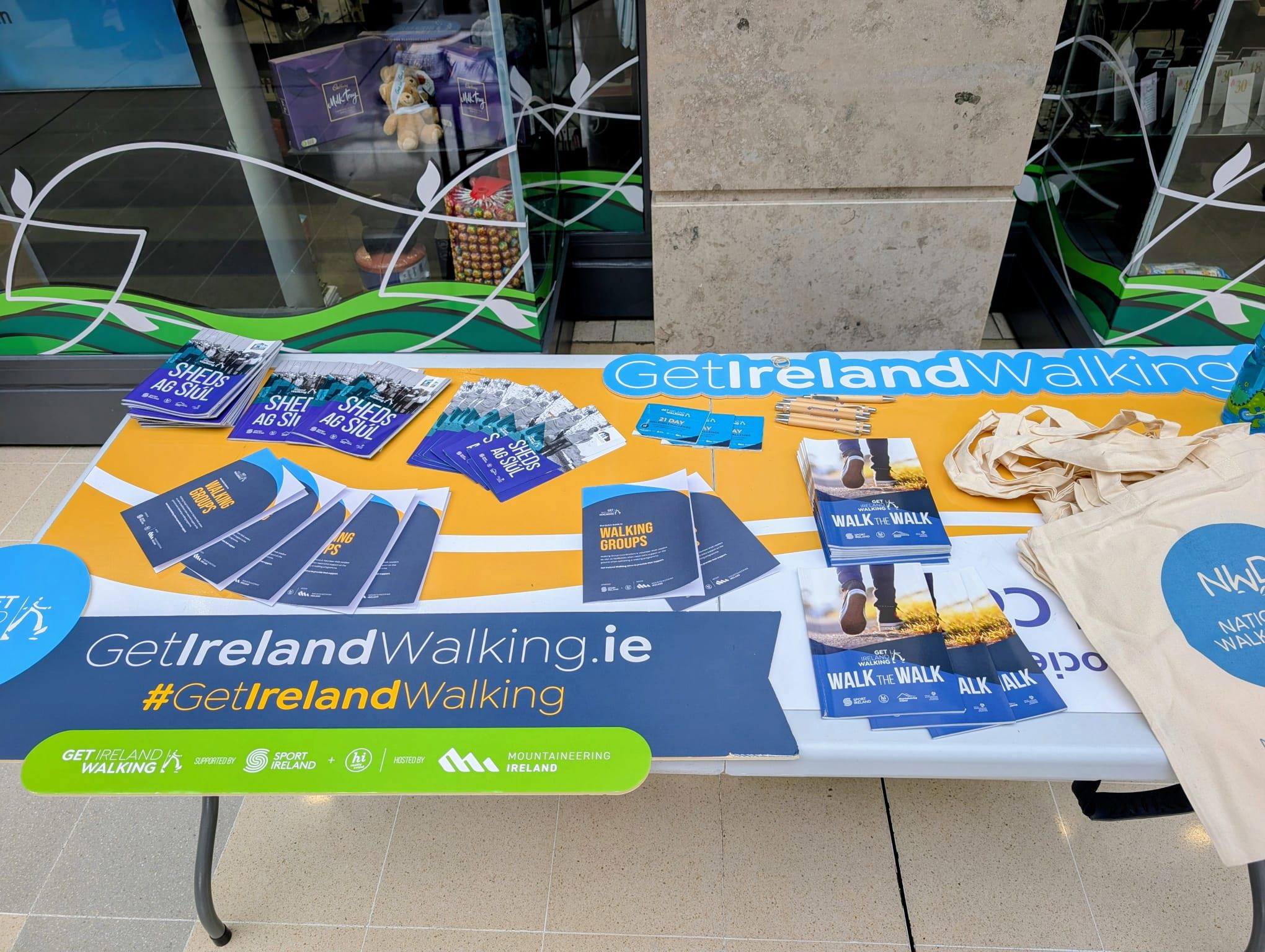Natalia Pocelujko Represents Get Ireland Walking at St James’s Hospital for National Workplace Wellbeing Day!