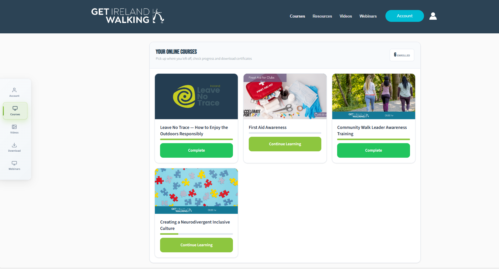 elearning: Community Walk Leader Awareness Training Update
