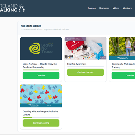 elearning: Community Walk Leader Awareness Training Update